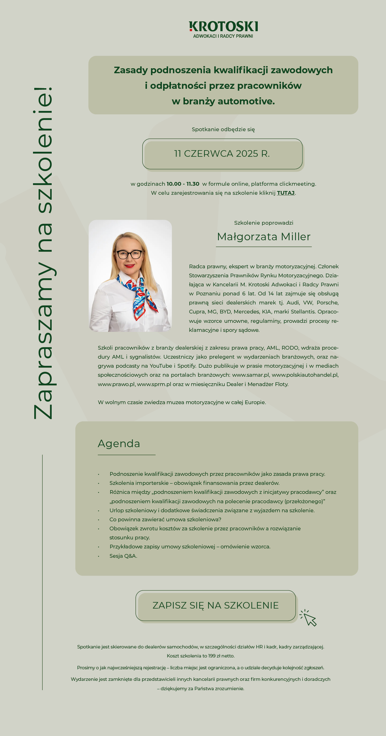 zaproszenie na szkolenie